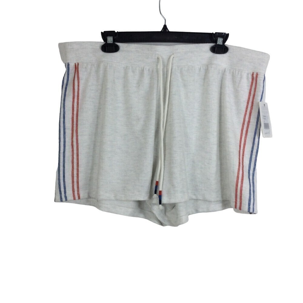 PJ Salvage Womens Cloud Shorts Elastic Waist Drawstring Gray Plus Size 2X NWT
